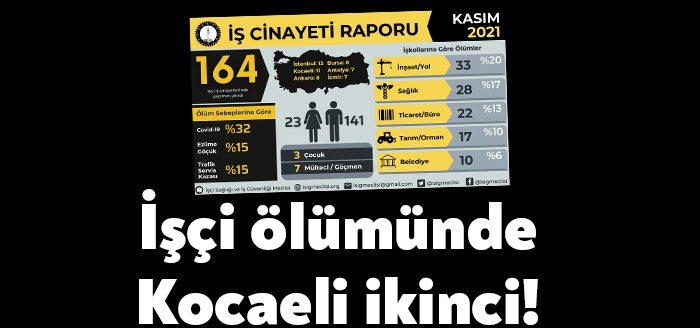 Kasım ayında en az 164, yılın ilk on bir ayında