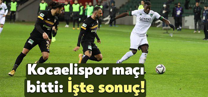 1. Lig temsilcimiz Kocaelispor, Eyüpspor'u Kocaeli Stadyumu'nda konuk etti. Maç
