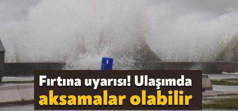 Kocaeli Valiliği ilimizde beklenen fırtınayla ilgili uyardı.