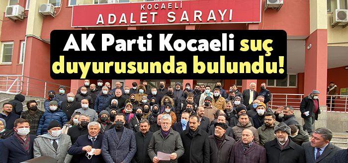 AK Parti Kocaeli İl Teşkilatı, bugün Kocaeli Adliyesi’ne giderek, Sedef