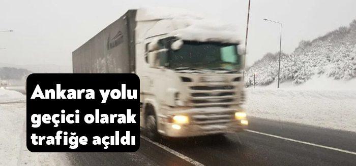 Bolu Dağı'nda, D-100 kara yolu ve TEM otoyolu geçişleri dün