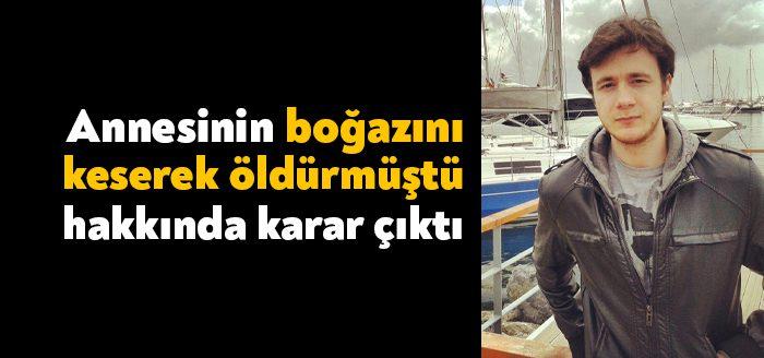 Kocaeli'de hareket halinde olan araçta annesinin boğazını keserek öldüren sanığın