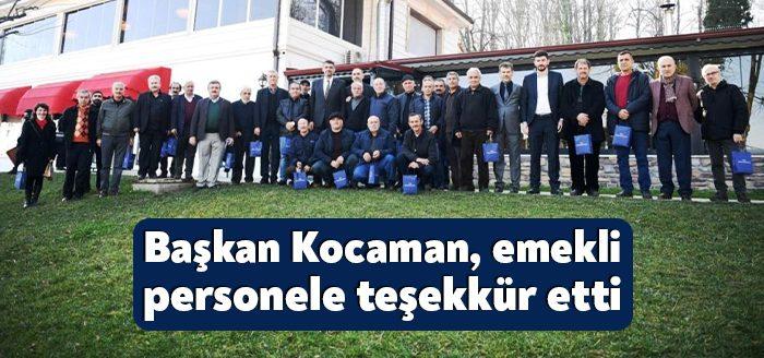 Kartepe Belediye Başkanı Mustafa Kocaman, emekli personelleri misafir ederek, hizmetlerinden