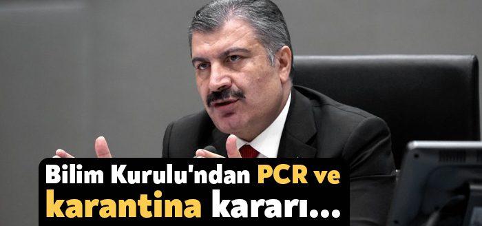 Sağlık Bakanı Fahrettin Koca, Bilim Kurulu toplantısı sonrası yaptığı açıklamada,