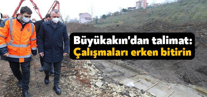 Başiskele Hoca Ahmet Yesevi Caddesinde inceleme yapan Başkan Büyükakın, “Bu