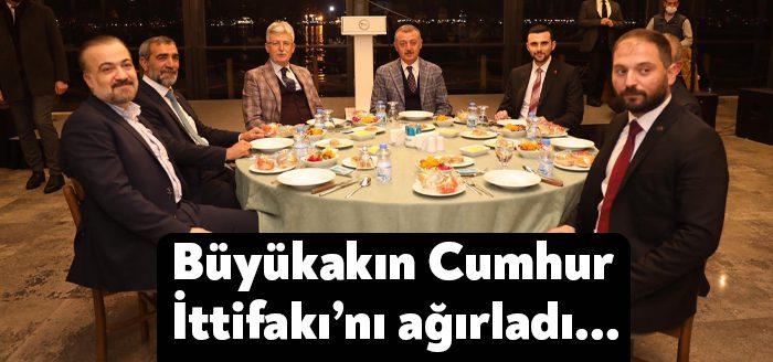 Cumhur İttifakı bileşenleri Ak Parti, MHP ve BBP temsilcileri Maide