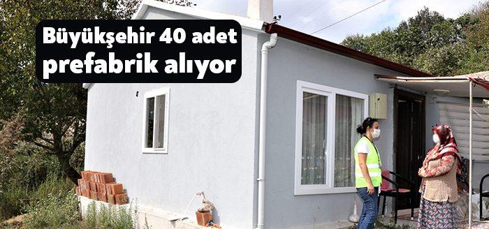Kocaeli Büyükşehir Belediyesi sosyal yardım amaçlı 40 adet prefabrik ev