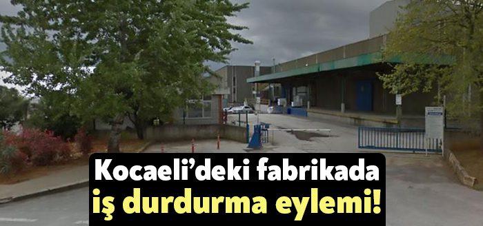 Kocaeli'nin Dilovası ilçesindeki Corazon fabrikasında maaşları ödenmeyen işçiler iş durdurdu.