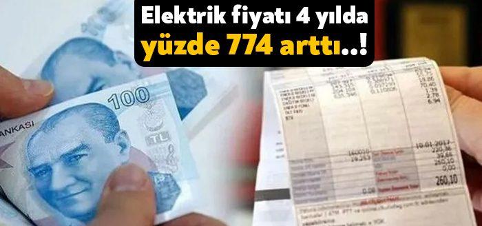 2018’den bu yana işyeri elektriğine yüzde 774 zam yapıldı. Maliyetlerin