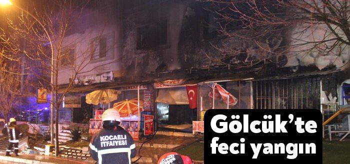 Kocaeli’nin Gölcük ilçesinde bulunan markette çıkan yangın, hemen yanında bulunan