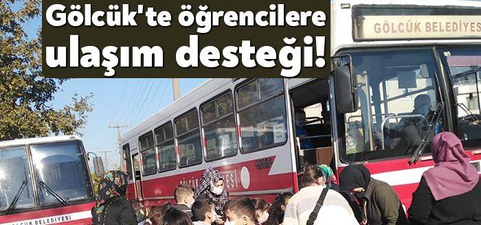 Gölcük Belediyesi, ihtiyacı karşılayamadığı için yıkılan Fidanlık İlkokulu öğrencilerini otobüslerle