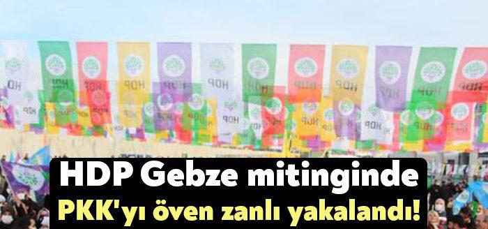 Kocaeli'nin Gebze ilçesinde dün düzenlenen HDP'nin miting dağılımı sırasında terör