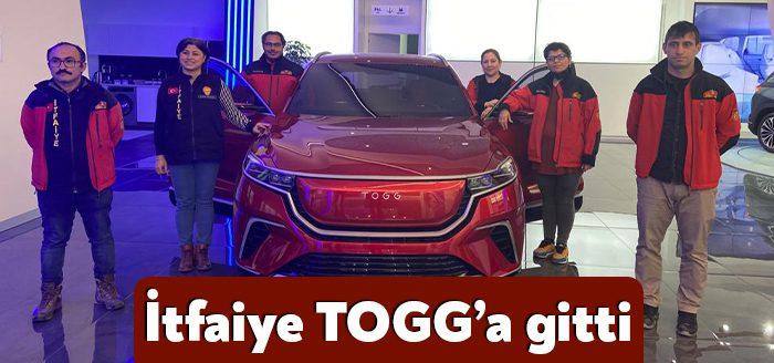 Kocaeli Büyükşehir Belediyesi İtfaiye Eğitmenleri, TOGG uzmanlarından elektrikli araç yangın