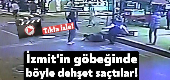 Kocaeli’nin İzmit ilçesinde iki kişinin bıçaklandığı olay, güvenlik kameraları tarafından
