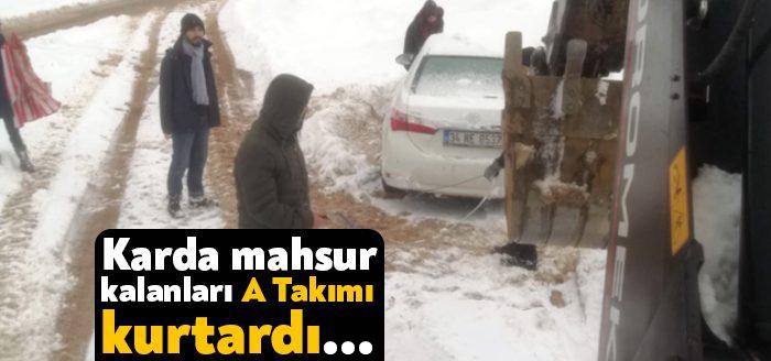 İzmit ilçesi kırsal kesiminde araçları kara saplanan 8 kişi, Büyükşehir