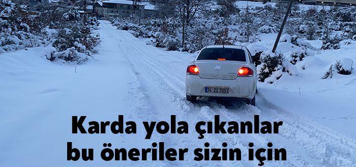  Kocaeli genelinde kar yağışı etkisini sürdürürken, İleri Sürüş Teknikleri Uzmanı
