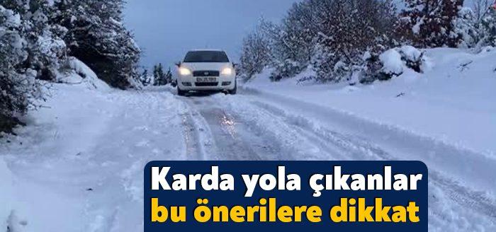 Kocaeli genelinde kar yağışı etkisini sürdürürken, İleri Sürüş Teknikleri Uzmanı