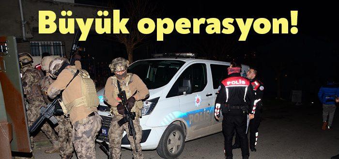 Kocaeli ve 8 ilde yapılan eş zamanlı operasyonlarda, 30 farklı
