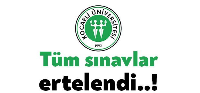 Kocaeli Üniversitesi Rektörü Sadettin Hülagü, bütünleme sınavları, tek ders sınavı