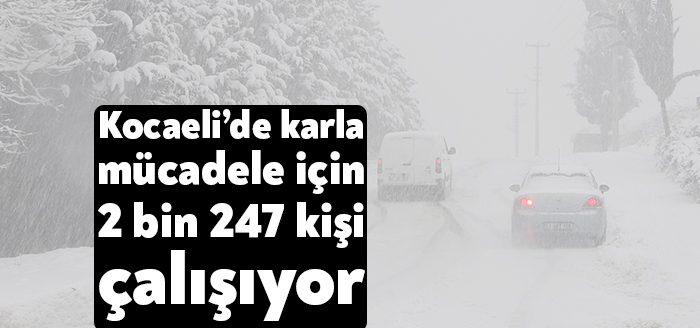 Kocaeli Valiliği’nden yapılan açıklamada, olumsuz hava şartları nedeniyle gerekli bütün