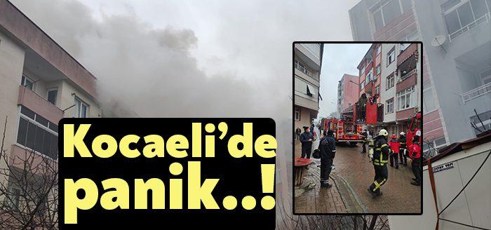 Kocaeli’nin Darıca ilçesinde bir evin giriş katı alevlere telim oldu.