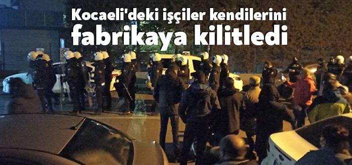Kocaeli Dilovası’nda faaliyet gösteren Farplas otomotiv firmasında 24.00-08.00 vardiyasındaki işçiler