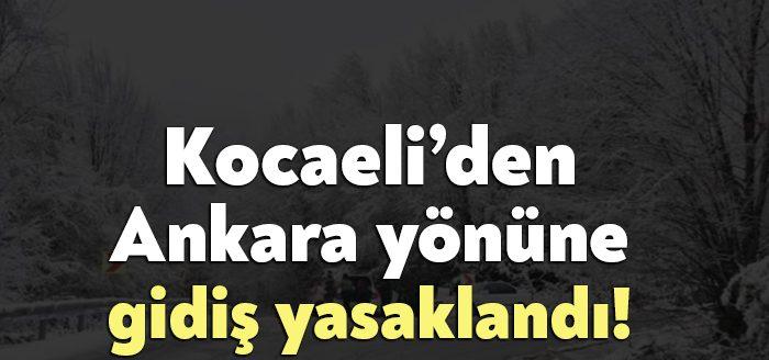Kocaeli Valiliği,  “Bolu/Gerede Otoyolu ve Devlet Yolu yoğun kar yağışı