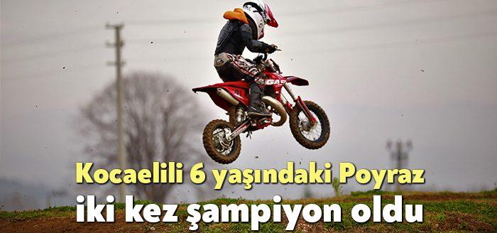 Henüz 6 yaşında kariyerine iki tane Türkiye şampiyonluğu ekleyen motosikletçi