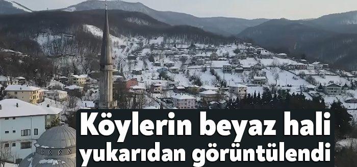 Kocaeli’de geçtiğimiz günlerde etkili olan kar yağışı, köylerde seyrine doyulmaz