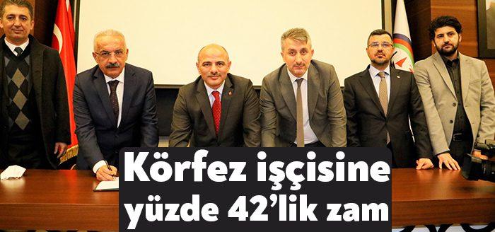 Körfez Belediyesi’nde geçtiğimiz yıl yapılan toplu sözleşme kapsamında bu yıl