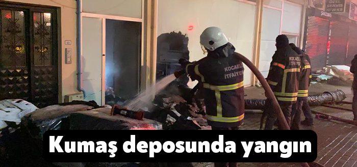 Kocaeli’nin Çayırova ilçesinde bulunan bir kumaş deposunda yangın çıktı. Depo