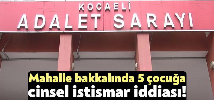 Kocaeli'de bakkala giden 12 yaşından küçük 5 çocuğa cinsel istismarda