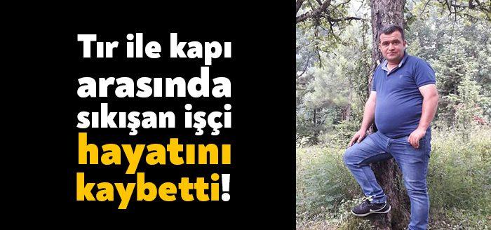 Başiskele Kullar'da bulunan bir fabrikada manevra yapan tır ile kapı
