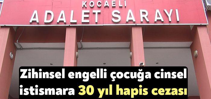 Kocaeli'de yüzde 70 zihinsel engelli çocuğa cinsel istismarda bulunan 64