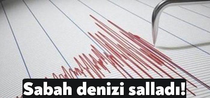 Akdeniz’de Girit Adası açıklarında saat 07.13’te 5.3 büyüklüğünde bir deprem
