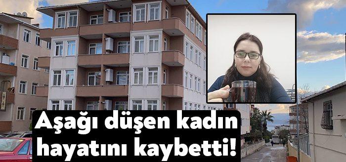  Kocaeli’nin Darıca ilçesinde 5. kattan beton zemine düşen kadın hayatını
