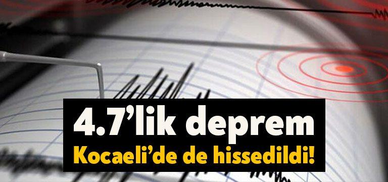 Kandilli tarafından yapılan açıklamaya göre Balıkesir'de 4.8 büyüklüğünde deprem meydana