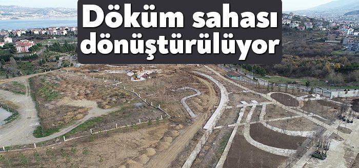 Gölcük’te Örcün Mahallesi’nde bir dönem enkaz döküm sahası olarak kullanılan