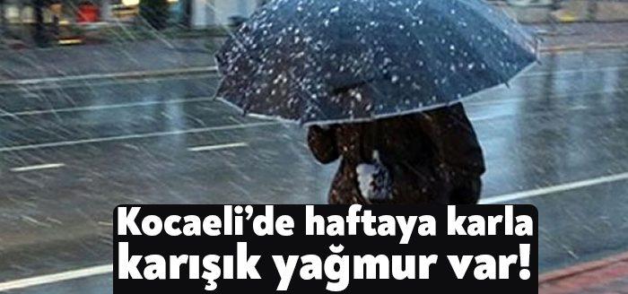 Kocaeli'de salı ve çarşamba günleri hava yağışlı olacak. Perşembe günü