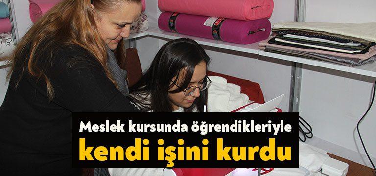Kocaeli’nin Darıca ilçesinde yaşayan Emine Arıcı, belediyenin meslek edindirme kurslarında