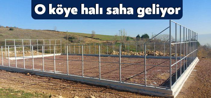 Kocaeli Büyükşehir Belediyesi, İzmit ilçesi Kabaoğlu Köyü’ne halı saha inşa