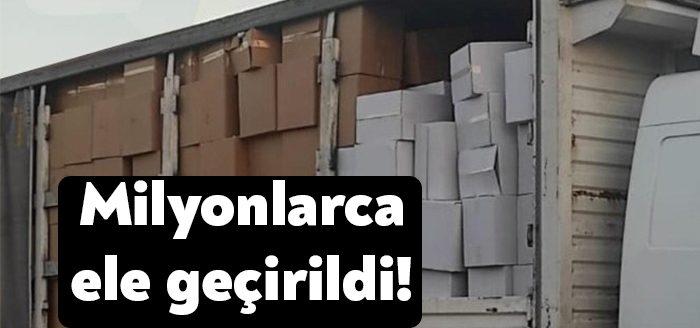 Kocaeli'nin İzmit ilçesi D-100 Karayolu üzerinde durdurulan tırda yapılan aramalarda,