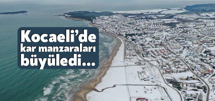 Kocaeli'de yaklaşık 1 hafta etkisini sürdüren kar yağışı, seyrine doyumsuz