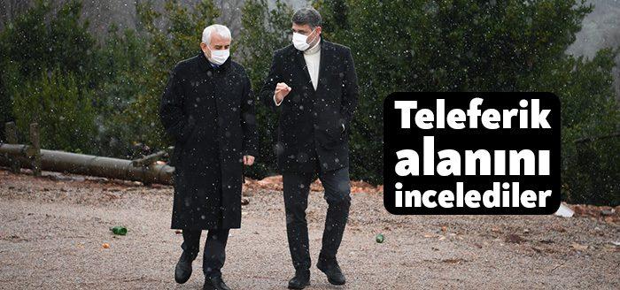 Büyükşehir Genel Sekreteri Gündoğdu ile Başkan Kocaman, Kartepe’de yapılacak teleferik