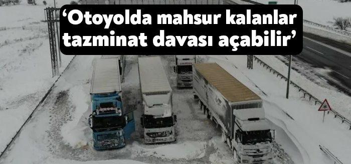 İstanbul’daki kar yağışı nedeniyle TEM ve Kuzey Marmara Otoyolu başta