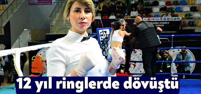  Kick boks branşında 12 yıl ringlerde ter döken Yıldız Okay,