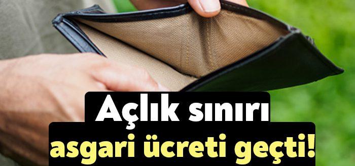 Türk-İş verilerine göre, 2022 Şubat'ta açlık sınırı asgari ücretin 300