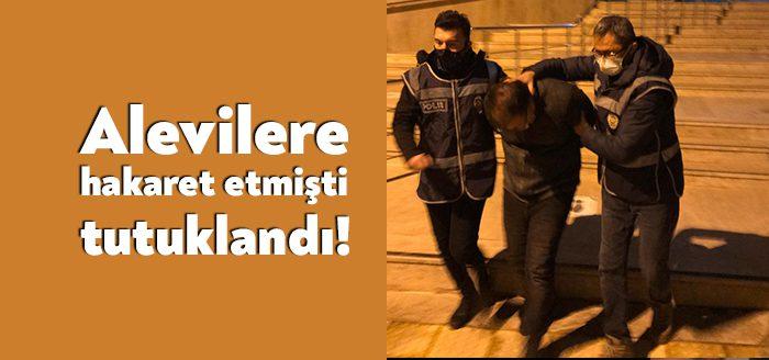Sosyal medya hesabından yaptığı paylaşımda Alevileri hedef alan ve ağza