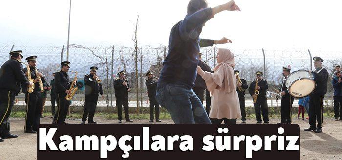 Kocaeli Büyükşehir Belediyesi Bando Takımı, Ormanya Kamp Alanı'nda konaklayan yerli