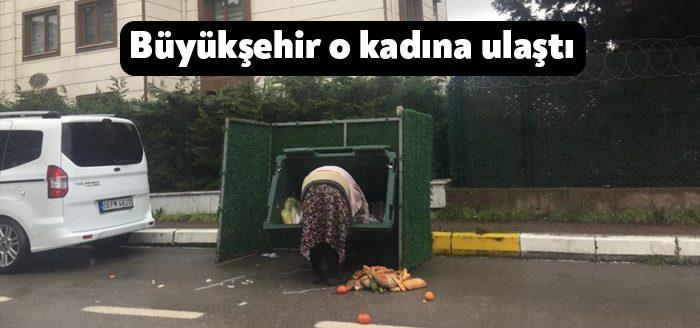 Kocaeli Büyükşehir Belediyesi dün İzmit Orhan Mahallesi'nde çöpten yemek topladığı